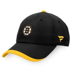 BRAND NEW men fanatics boston bruins hockey authentic pro adjustable cap hat